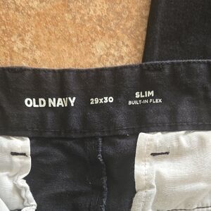 Old Navy Black Slim Built-In Flex Pants